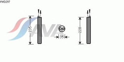 Осушитель кондиционера AVA QUALITY COOLING VWD297