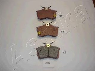 Тормозные колодки ASHIKA 51-04-407