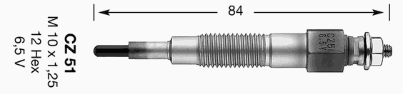 Свеча накала NGK 3209