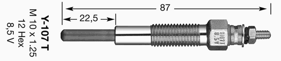 Свеча накала NGK 1253
