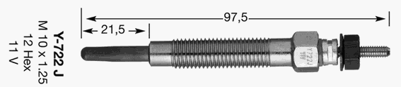 Свічка розжарення NGK 9974