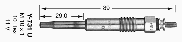 Свеча накала NGK Y731U