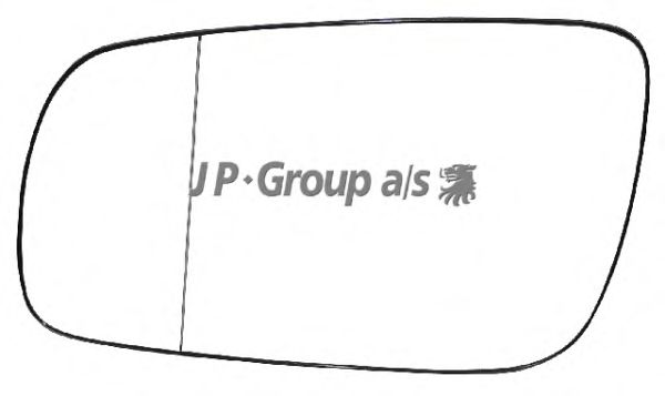 Стекло зеркала заднего вида JP GROUP 1189300870