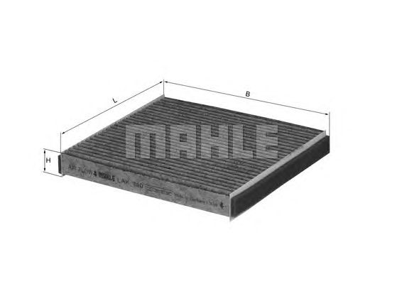 Фильтр салона MAHLE LAK 490