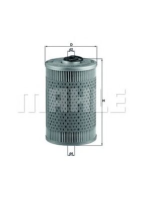 Топливный фильтр MAHLE ORIGINAL KX 36D