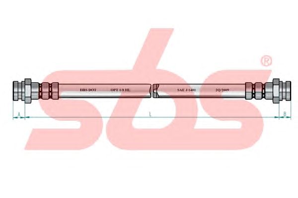 Тормозной шланг sbs 13308523129