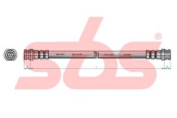 Тормозной шланг sbs 1330853008