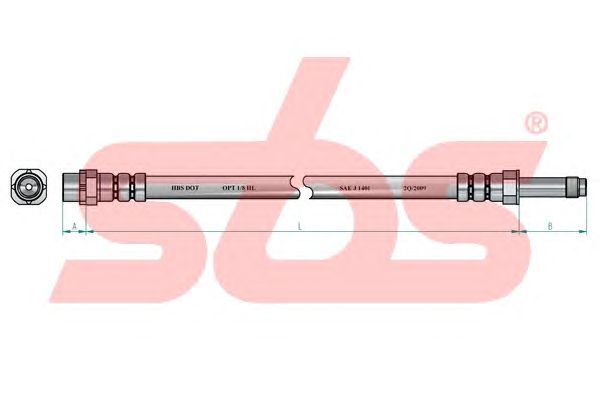 Тормозной шланг sbs 1330851523