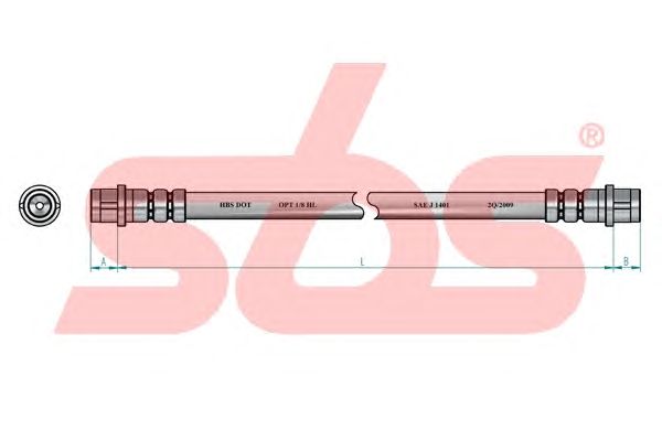 Гальмівний шланг sbs 1330853333