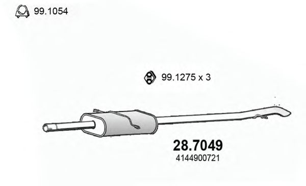 Глушитель ASSO 28.7049