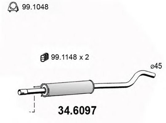 Резонатор ASSO 34.6097