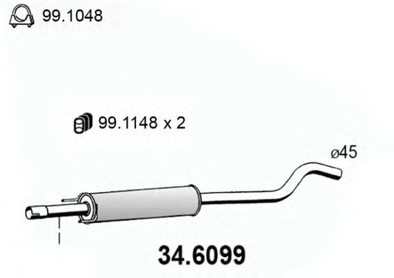 Резонатор ASSO 34.6099