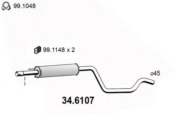 Резонатор ASSO 34.6107