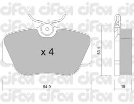 Гальмівні колодки CIFAM 822-041-0