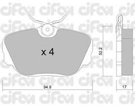 Тормозные колодки CIFAM 822-042-0