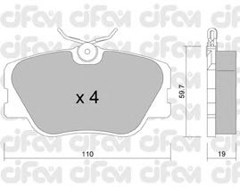 Тормозные колодки CIFAM 822-061-0