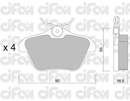 Тормозные колодки CIFAM 822-113-0