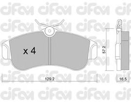 Гальмівні колодки CIFAM 822-123-0