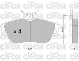 Тормозные колодки CIFAM 822-132-0
