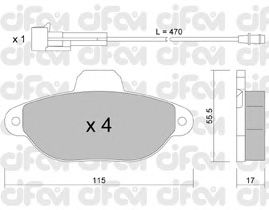 Тормозные колодки CIFAM 822-159-0