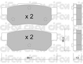 Тормозные колодки CIFAM 822-170-0