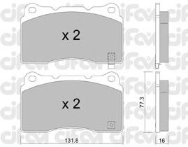 Тормозные колодки CIFAM 822-288-5