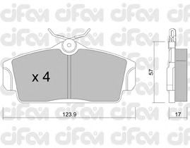 Тормозные колодки CIFAM 822-305-0