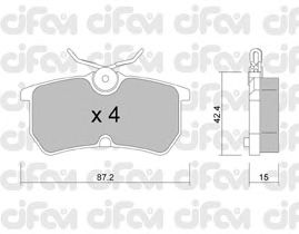 Тормозные колодки CIFAM 822-317-0