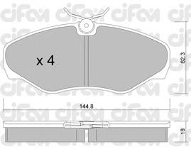 Тормозные колодки CIFAM 822-338-2