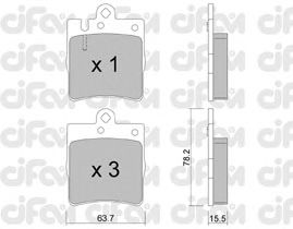 Тормозные колодки CIFAM 822-344-0