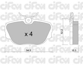 Тормозные колодки CIFAM 822-351-0