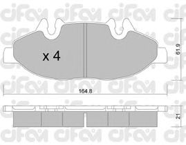 Тормозные колодки CIFAM 822-575-0