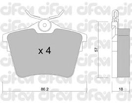 Тормозные колодки CIFAM 822-602-0