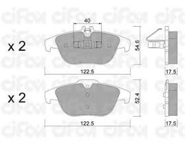 Тормозные колодки CIFAM 822-666-2