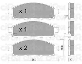 Тормозные колодки CIFAM 822-791-1