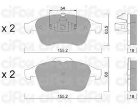 Тормозные колодки CIFAM 822-803-2