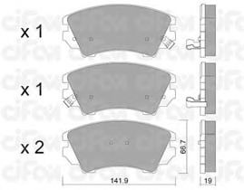 Тормозные колодки CIFAM 822-842-0