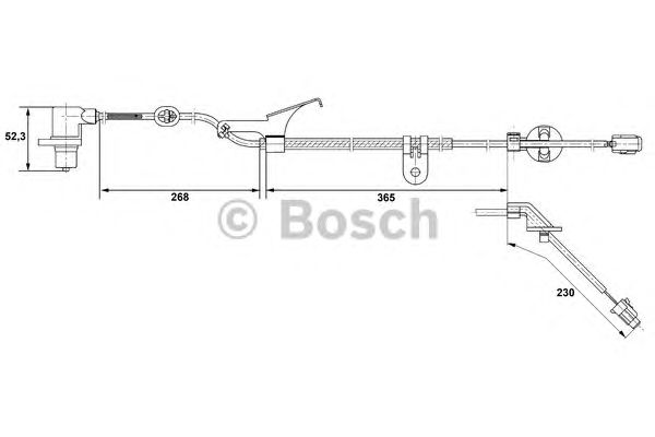 Датчик вращения колеса BOSCH 0 265 006 675
