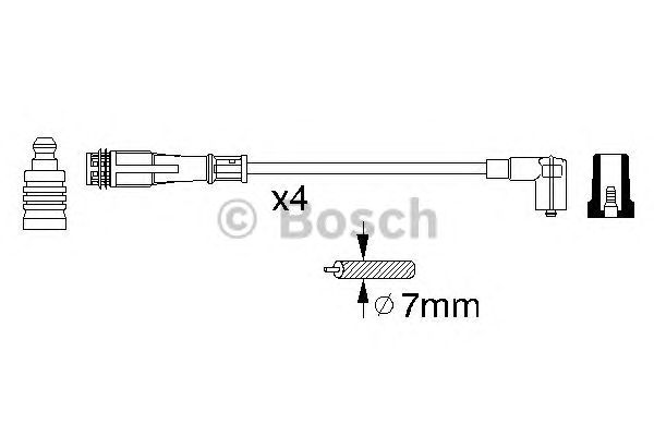 Комплект високовольтних проводів BOSCH 0 356 912 881