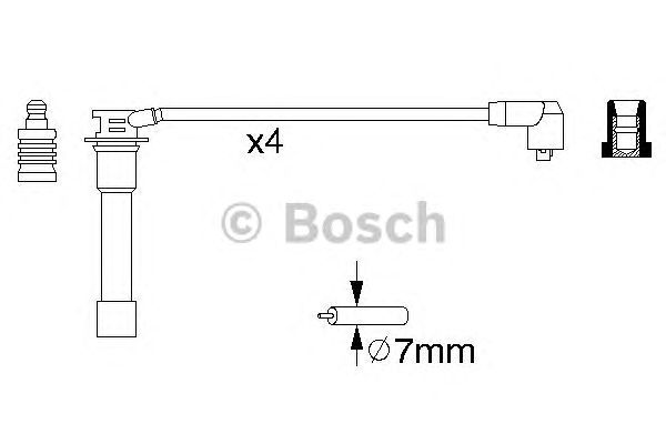 Комплект высоковольтных проводов BOSCH 0 986 356 742
