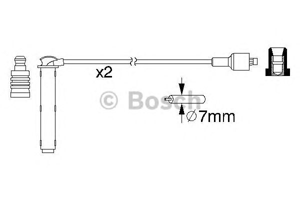 Комплект высоковольтных проводов BOSCH 0 986 357 154