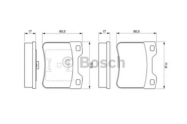Тормозные колодки BOSCH 0 986 424 411
