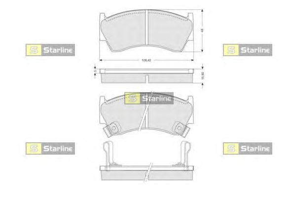 Тормозные колодки STARLINE BD S139