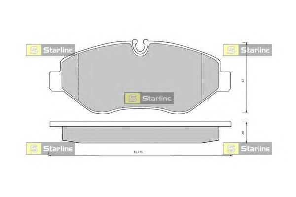 Гальмівні колодки STARLINE BD S426