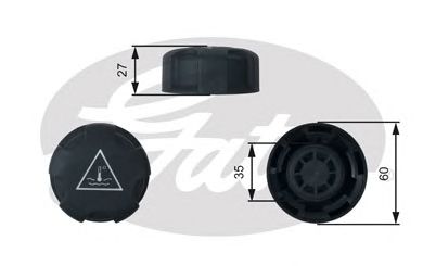 Пробка расширительного бачка GATES RC247