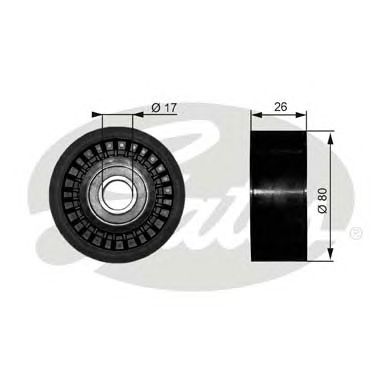 Направляющий / паразитный ролик поликлинового ремня GATES T36303