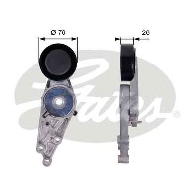 Натяжной ролик поликлинового ремня GATES T38151