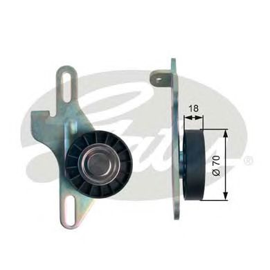 Натяжной ролик поликлинового ремня GATES T39143