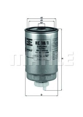 Топливный фильтр KNECHT KC 18/1
