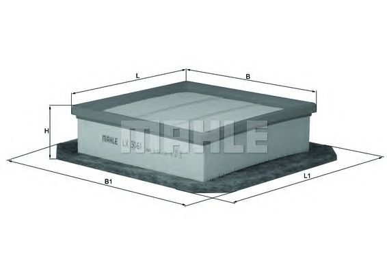 Воздушный фильтр KNECHT LX 3061